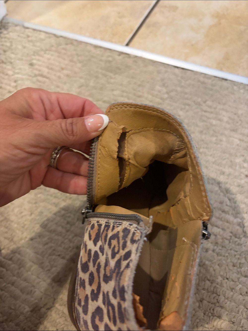 Lucky Brand Leopard Print Side-Zip Women's Ankle Boot - Picture 10 of 10